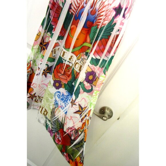 OCEAN BREEZE Women/Girl/Teen Summer Dress - Stretchy/Knee Length Size Large NWT - Picture 14 of 15